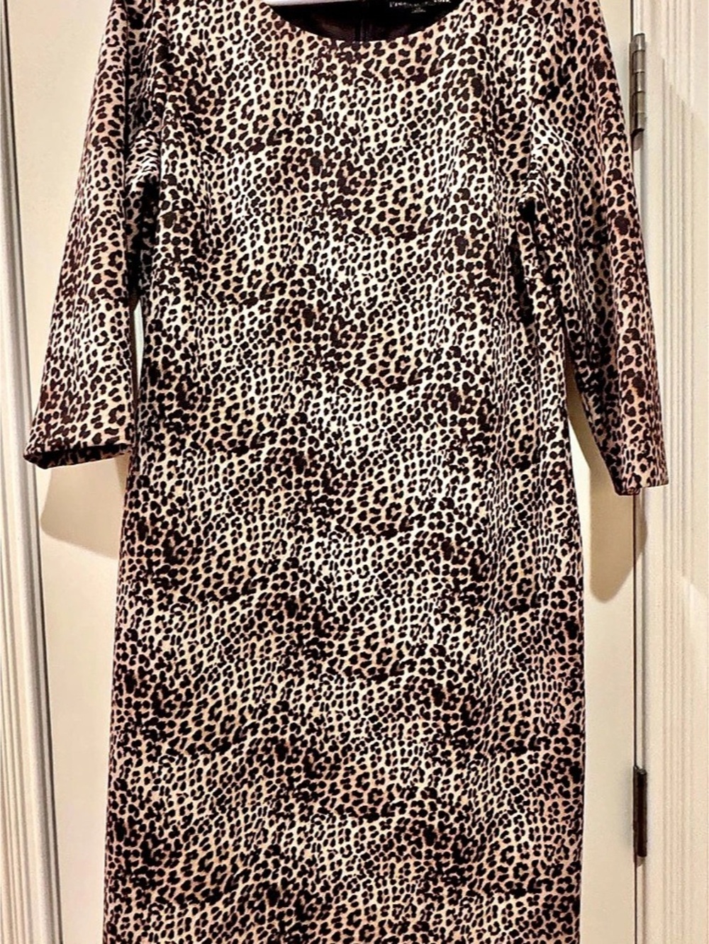 Vintage Preston & York Leopard Print Dress Size 12